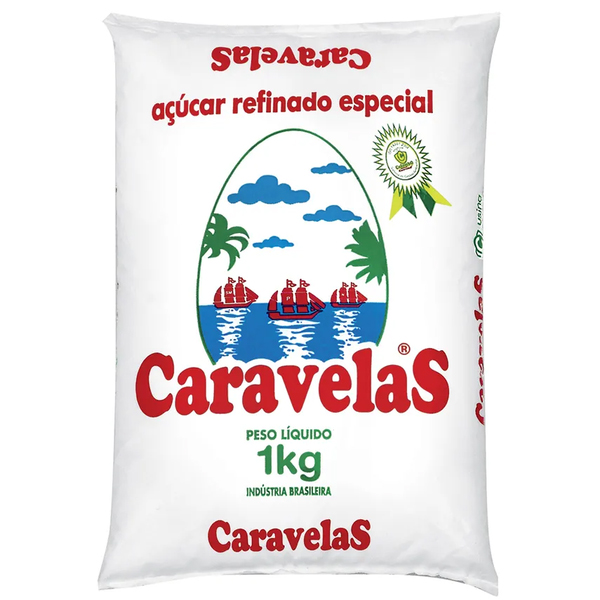 ACUCAR REFINADO CARAVELAS 1KG