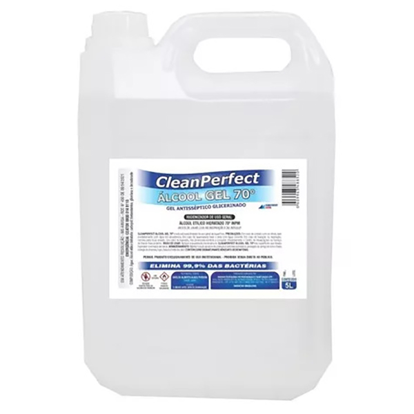 ALCOOL GEL 70 ANTISSEPTICO, BACTERICIDA 5L