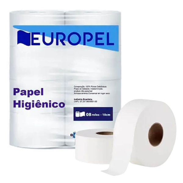 PAPEL HIGIENICO ROLAO 100CEL EUROPEL C8 RL FS