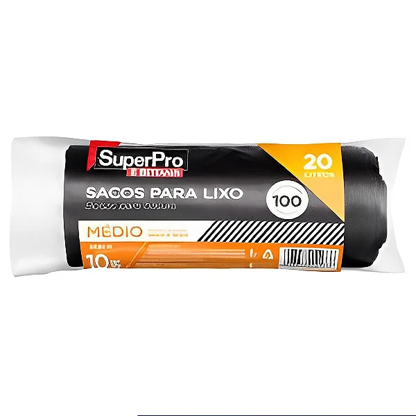 SACO DE LIXO 20 LITROS PRETO